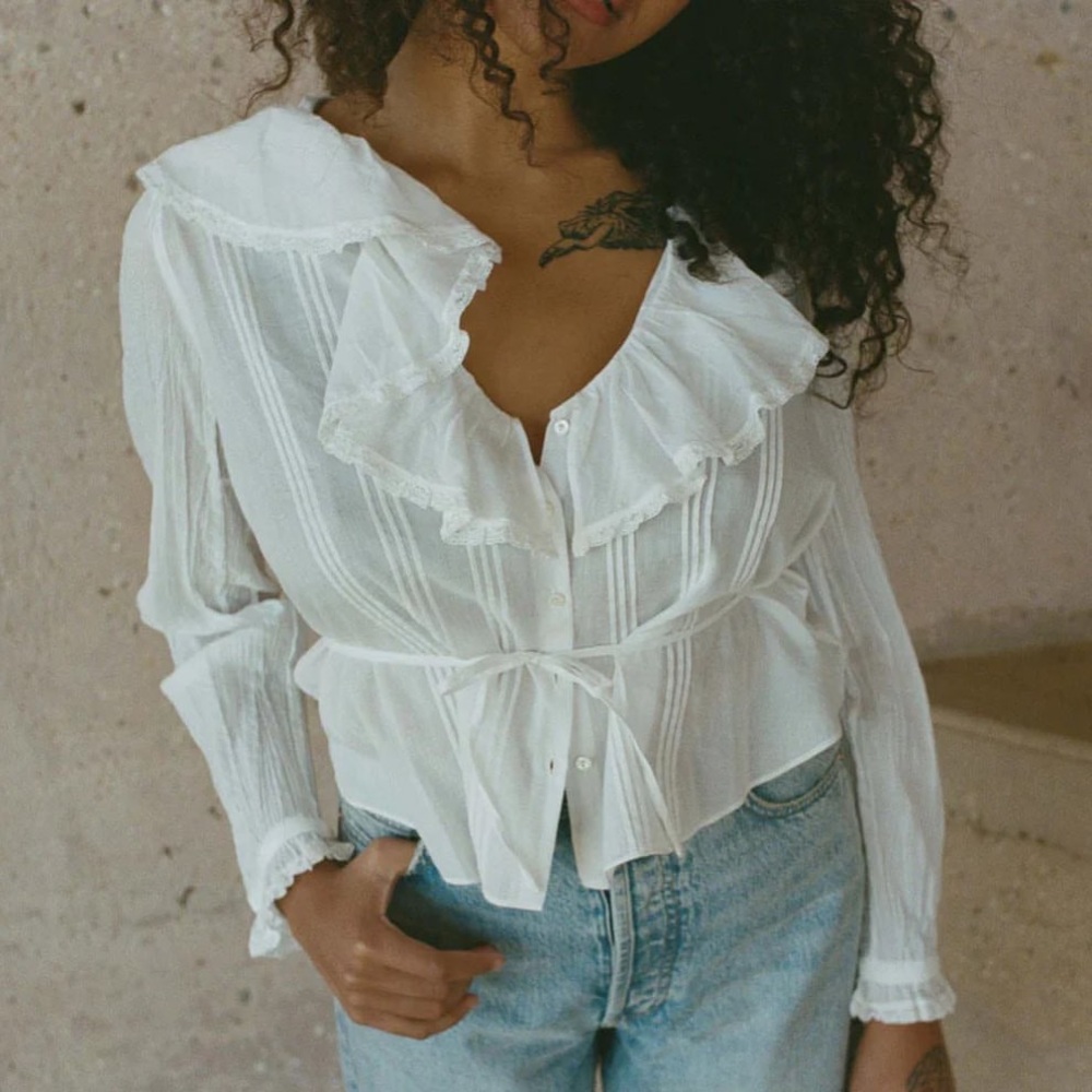 Doen ruffle blouse